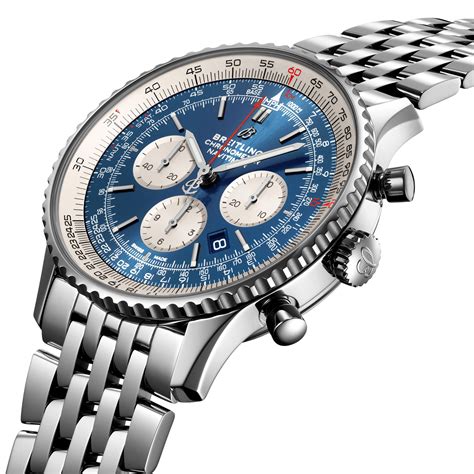 breitling navitimer 01 43mm blue|breitling navitimer b01 chrono 46.